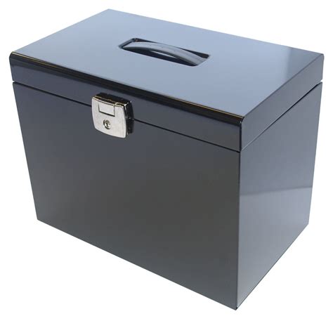 a4 lockable metal file box|metal portable file storage box.